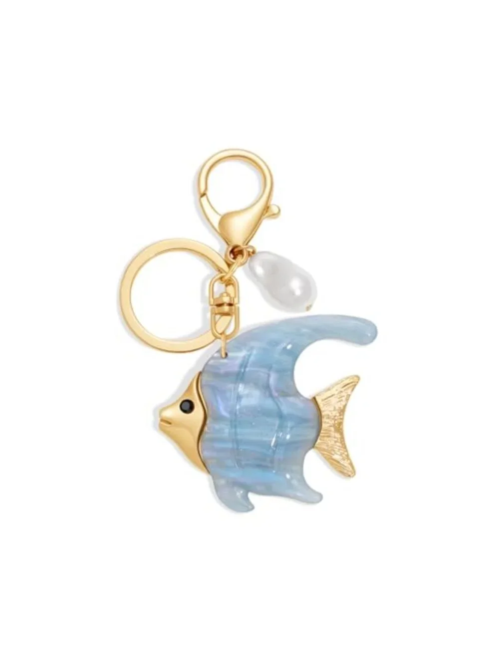 Large Acrylic Fish Keychain Bag Charm Bohemian Ocean Beach Accessory